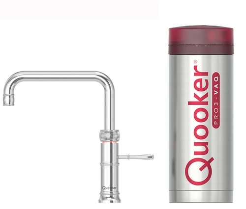 Classic Fusion Square Chroom PRO3 Kraan & Reservoir