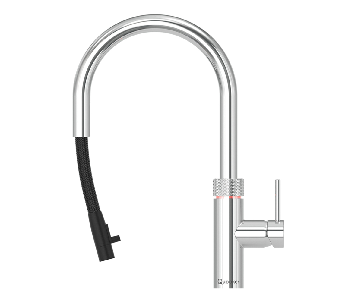 Verwoesting brandwond thee Quooker Flex RVS PRO3 kokend water kraan | Kokendwaterkraan Online